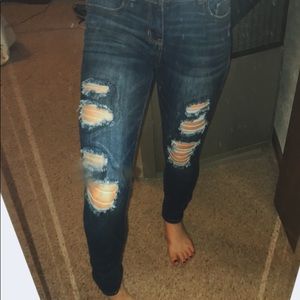 distressed jeggings